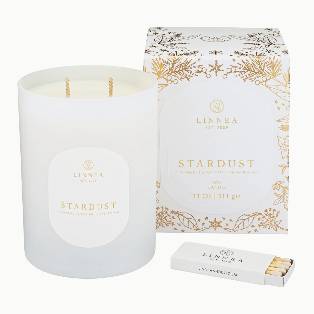Linnea Stardust 2-wick Candle
