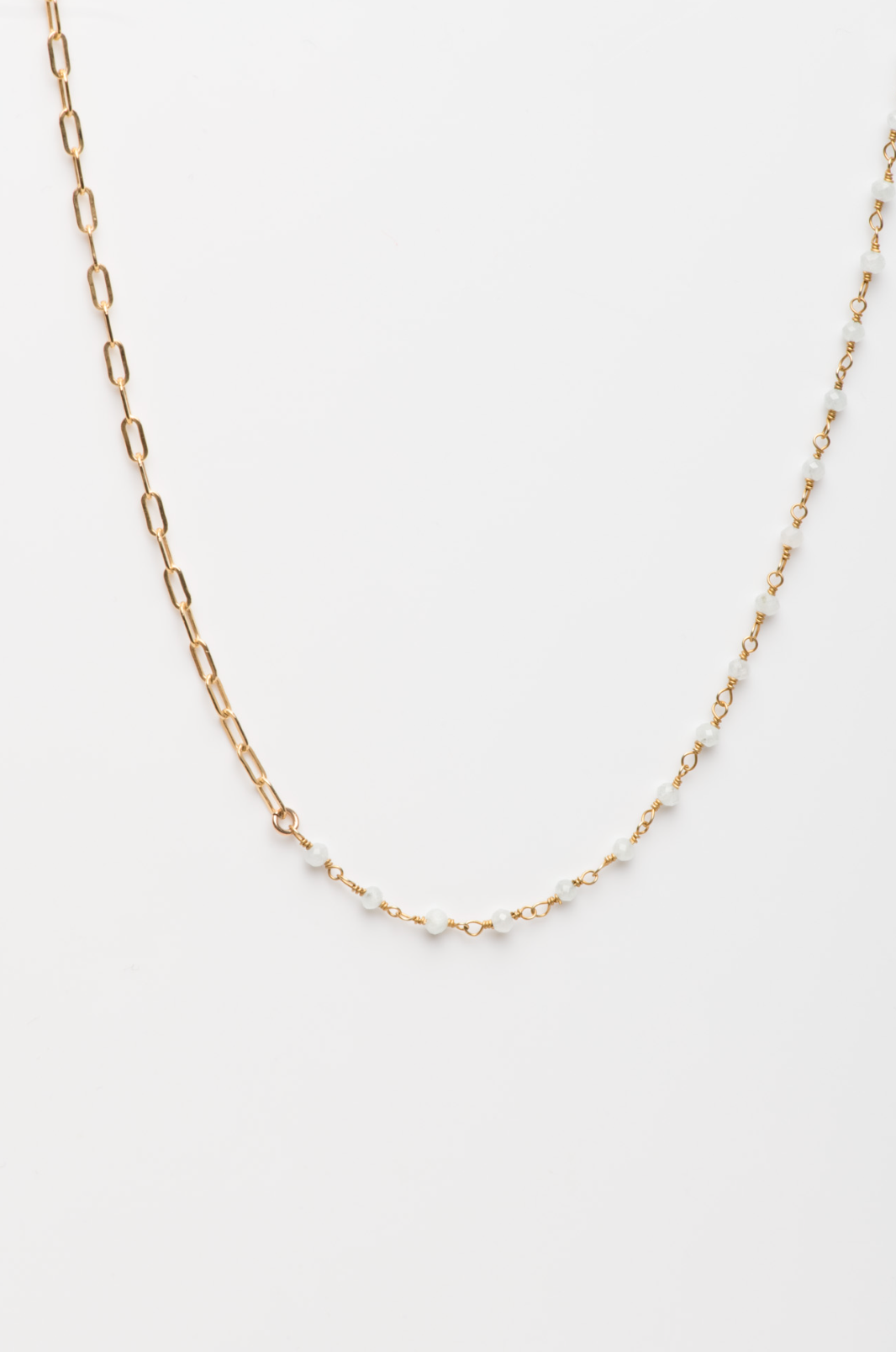 Aquamarine Duet Necklace