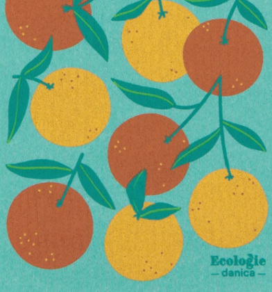 Fruits and Veggies Swedish Sponge Cloth