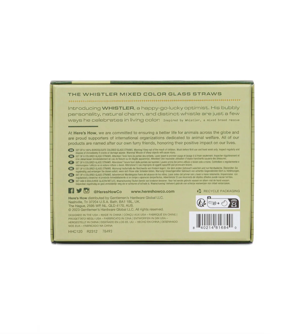 The Whistler Straw Set (Set of 6)