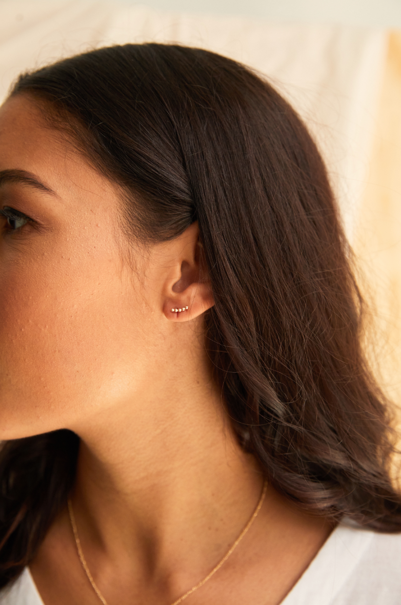 Caesar Stud Earring in Gold