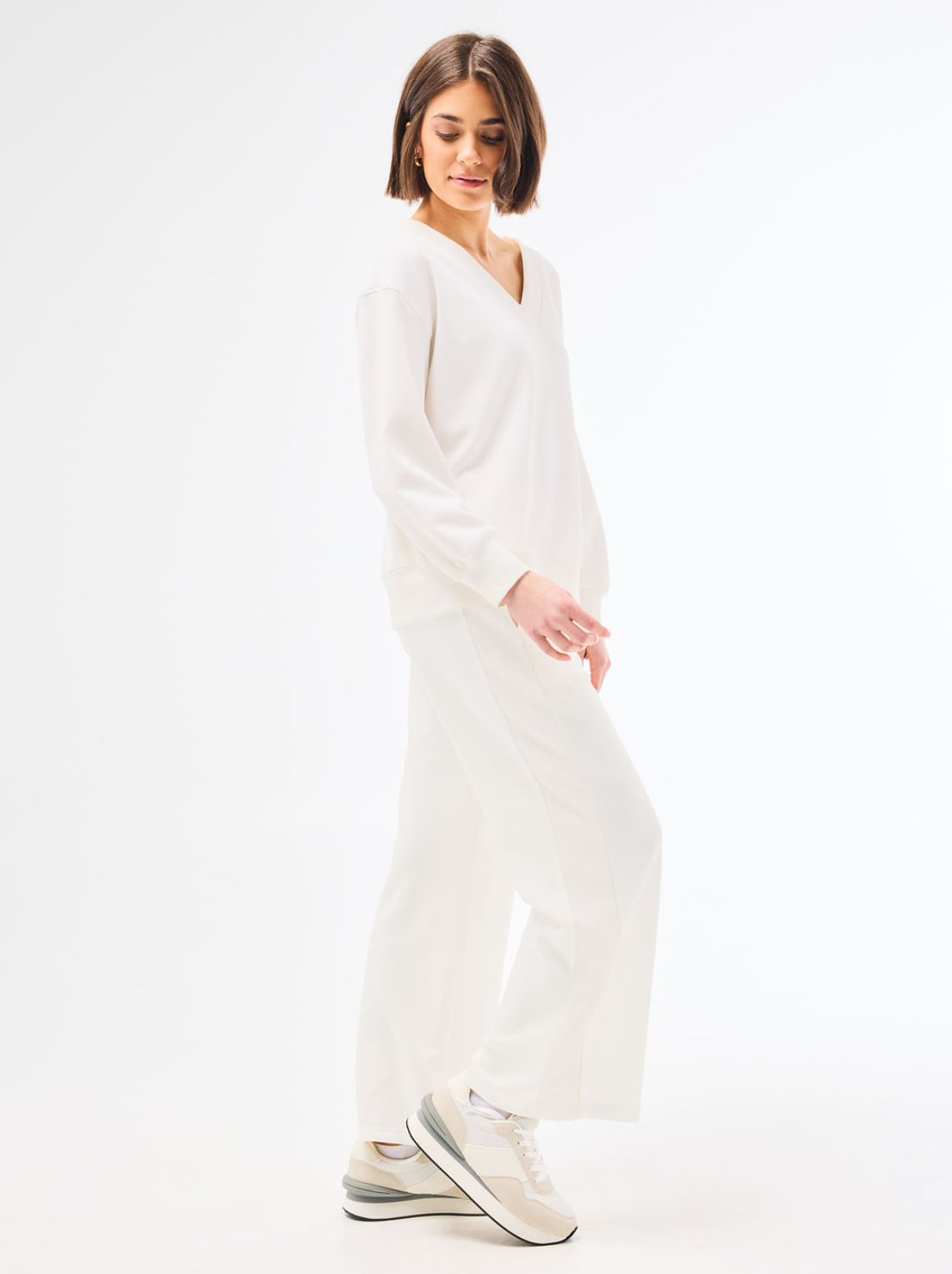 Hazel Top in Ivory