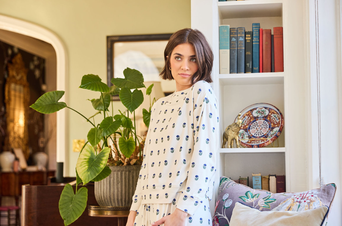 Sophie Joggers Set in Floral Foulard