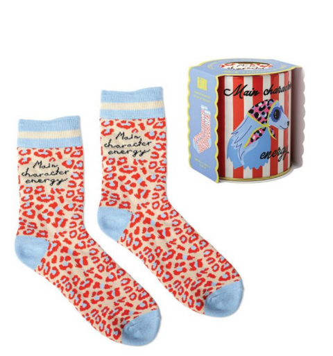 Main Character Energy Socks in a Tin