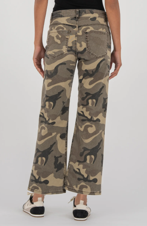 Kelsey High Rise Ankle Flare (Olive)