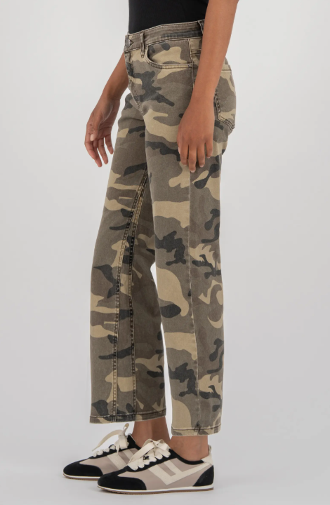 Kelsey High Rise Ankle Flare (Olive)