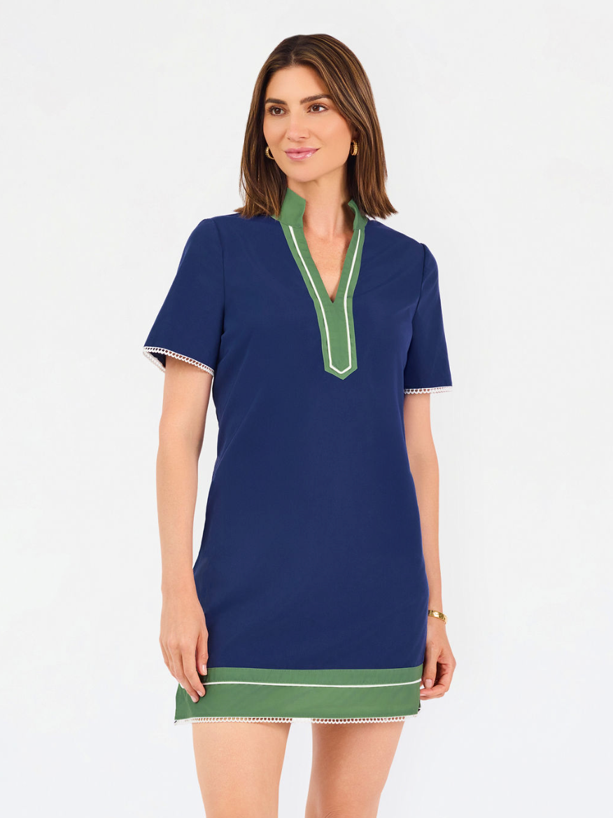 Brenda Dress in Navy