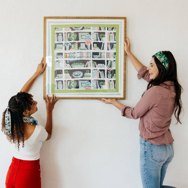 Believe in Your(shelf) Green Silk Wrap