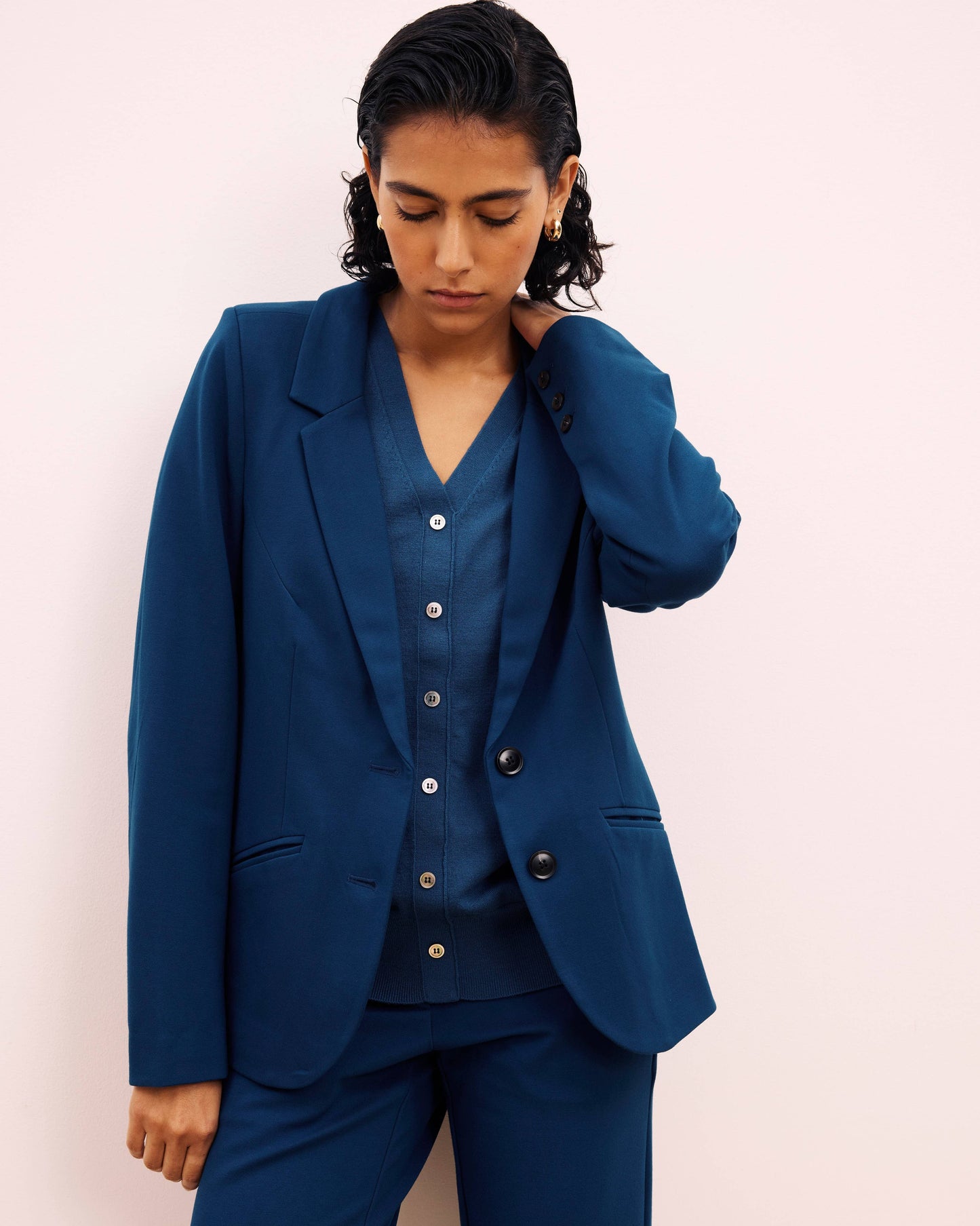 Beas Ponte Blazer in Deep Teal