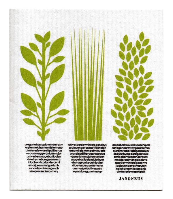 Swedish Dishcloth - Herbs