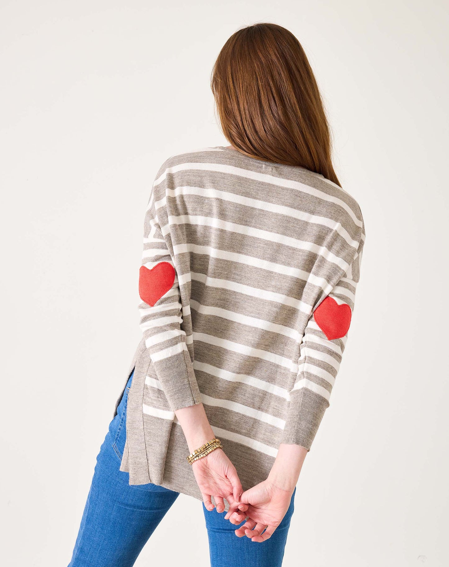 Amour Sweater in Driftwood Stripe