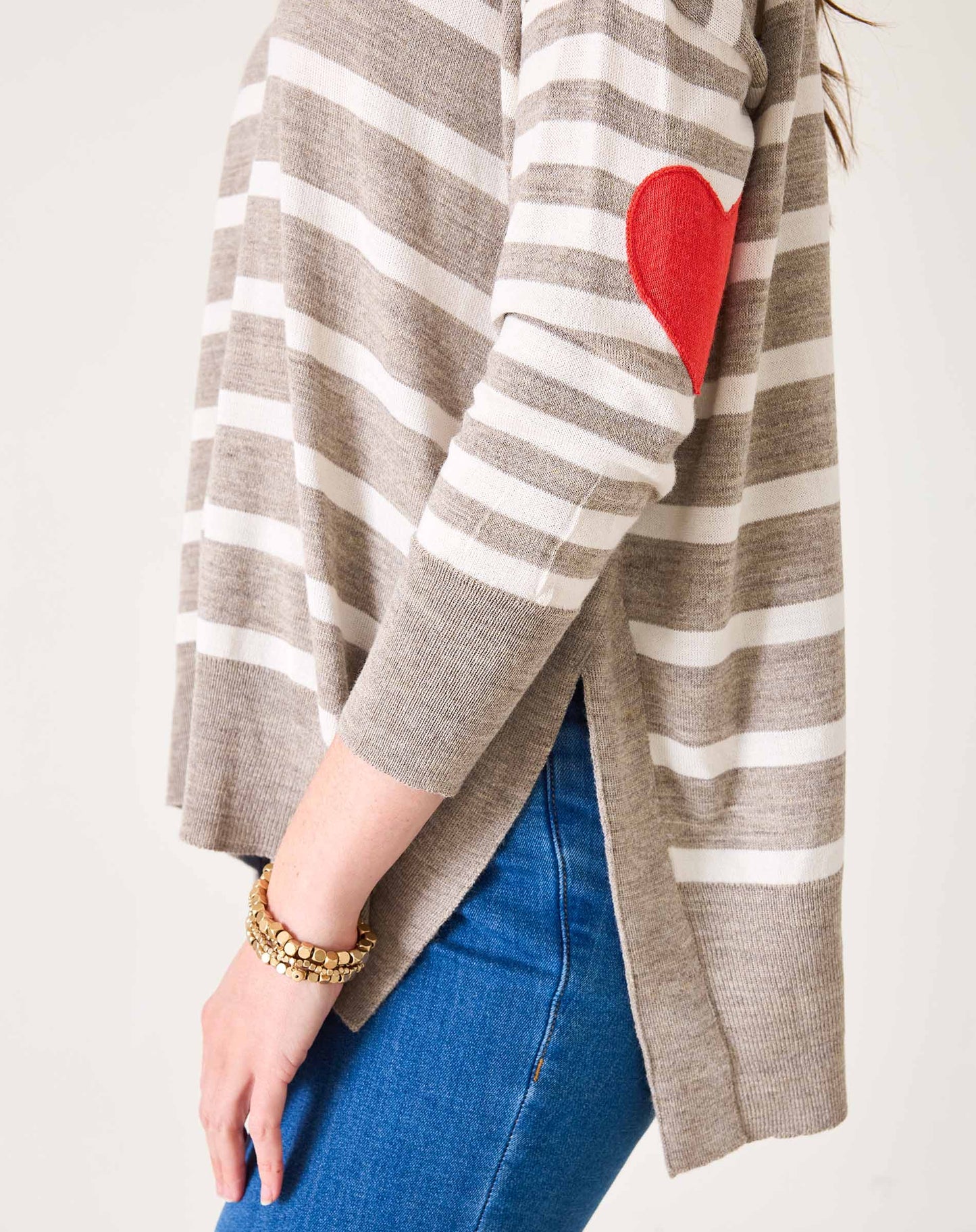 Amour Sweater in Driftwood Stripe