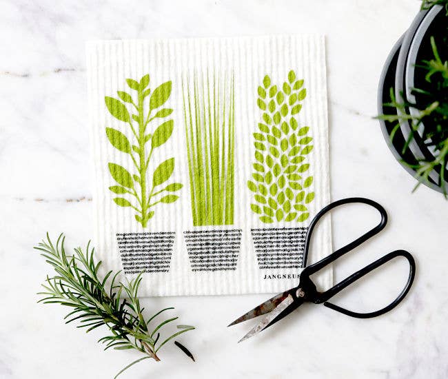 Swedish Dishcloth - Herbs