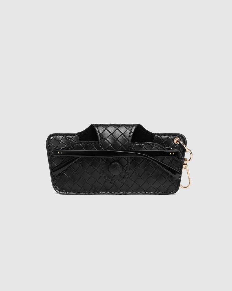 Skittle Sunglass Case - Woven Black