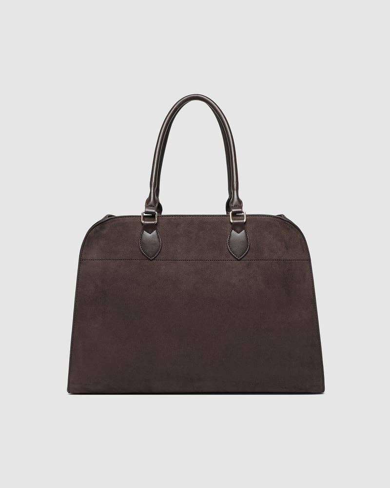 Blaire Tote Bag - Suede Chocolate