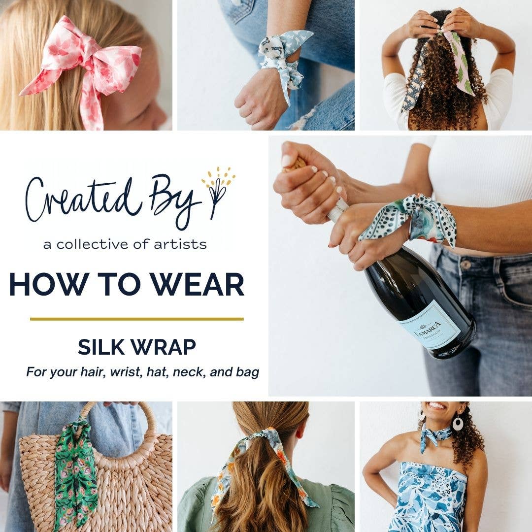 One of a Kind Green Silk Wrap