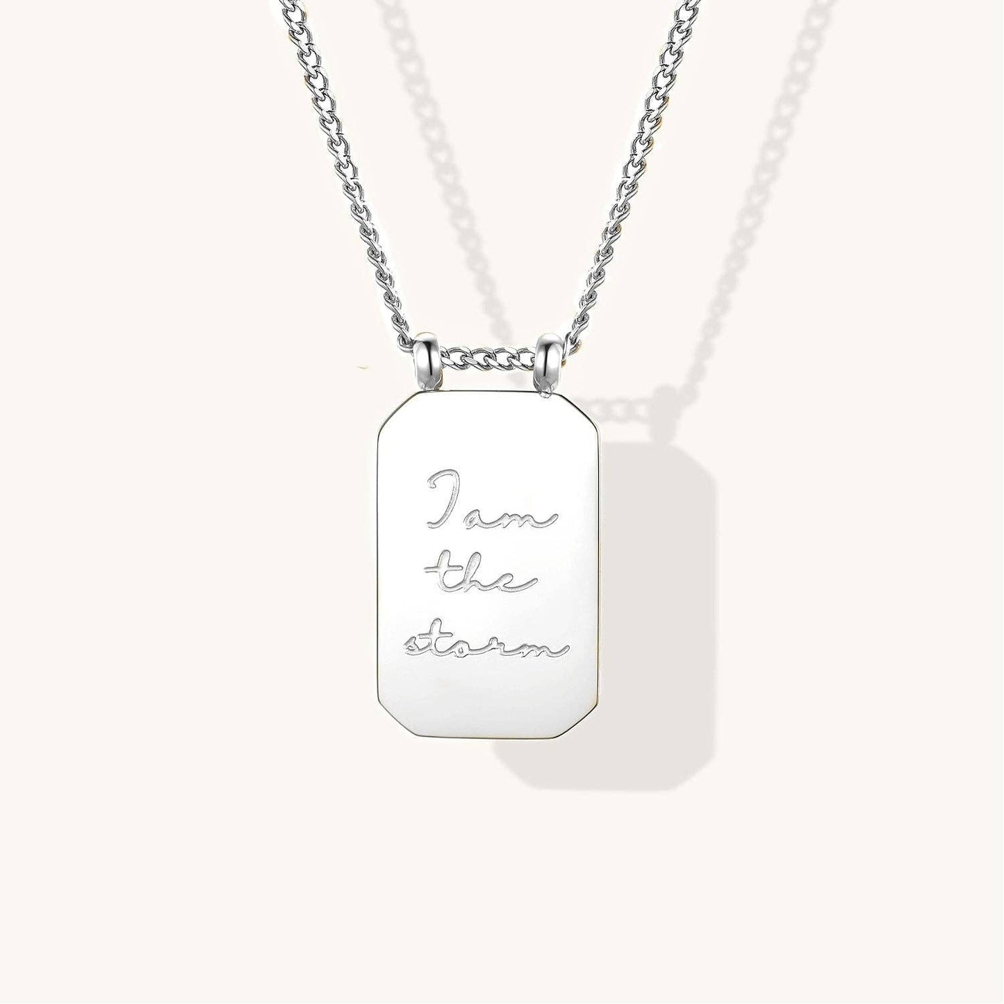 I Am The Storm Necklace in Gold