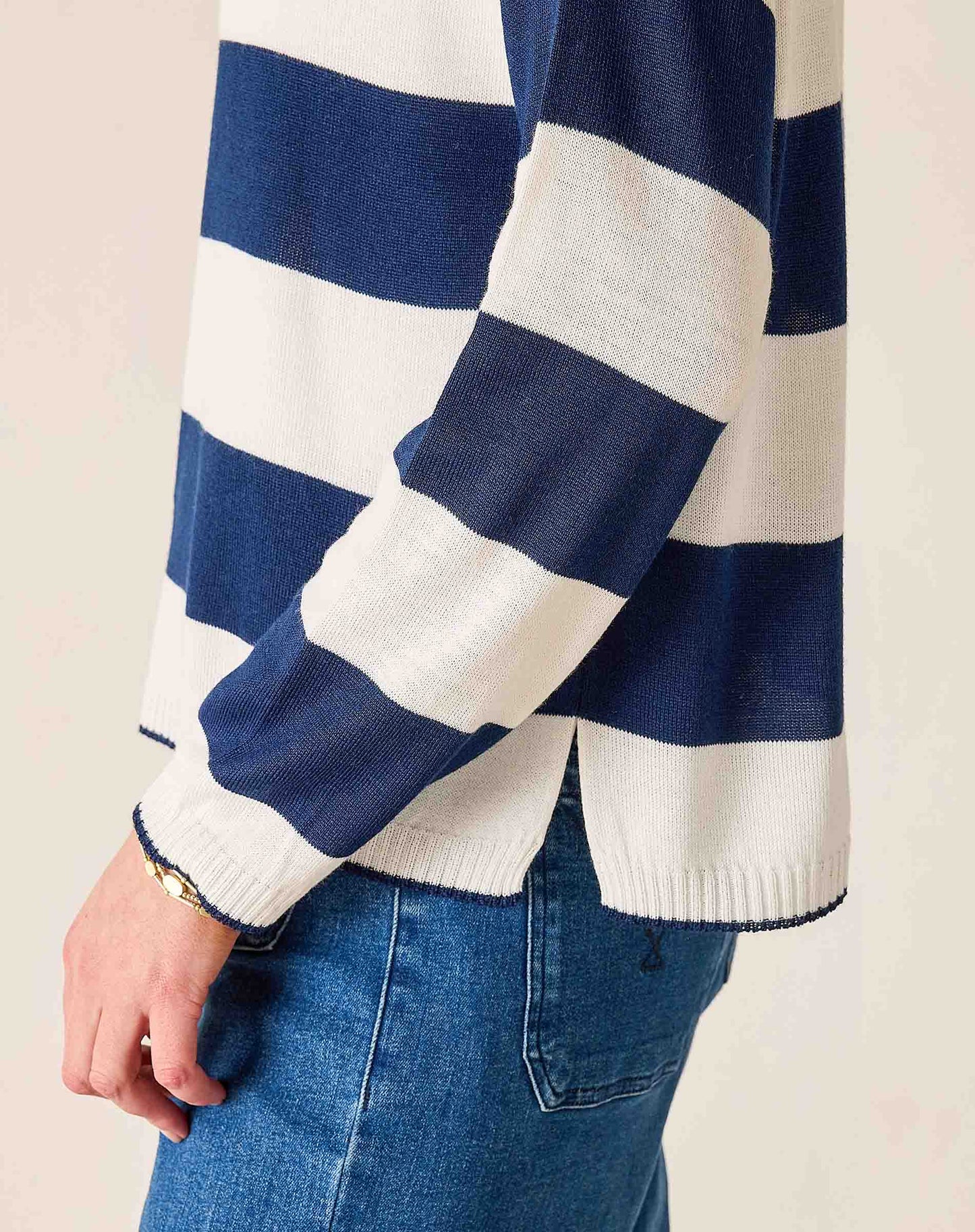 Cardiff Sweater in Sailor Stripe