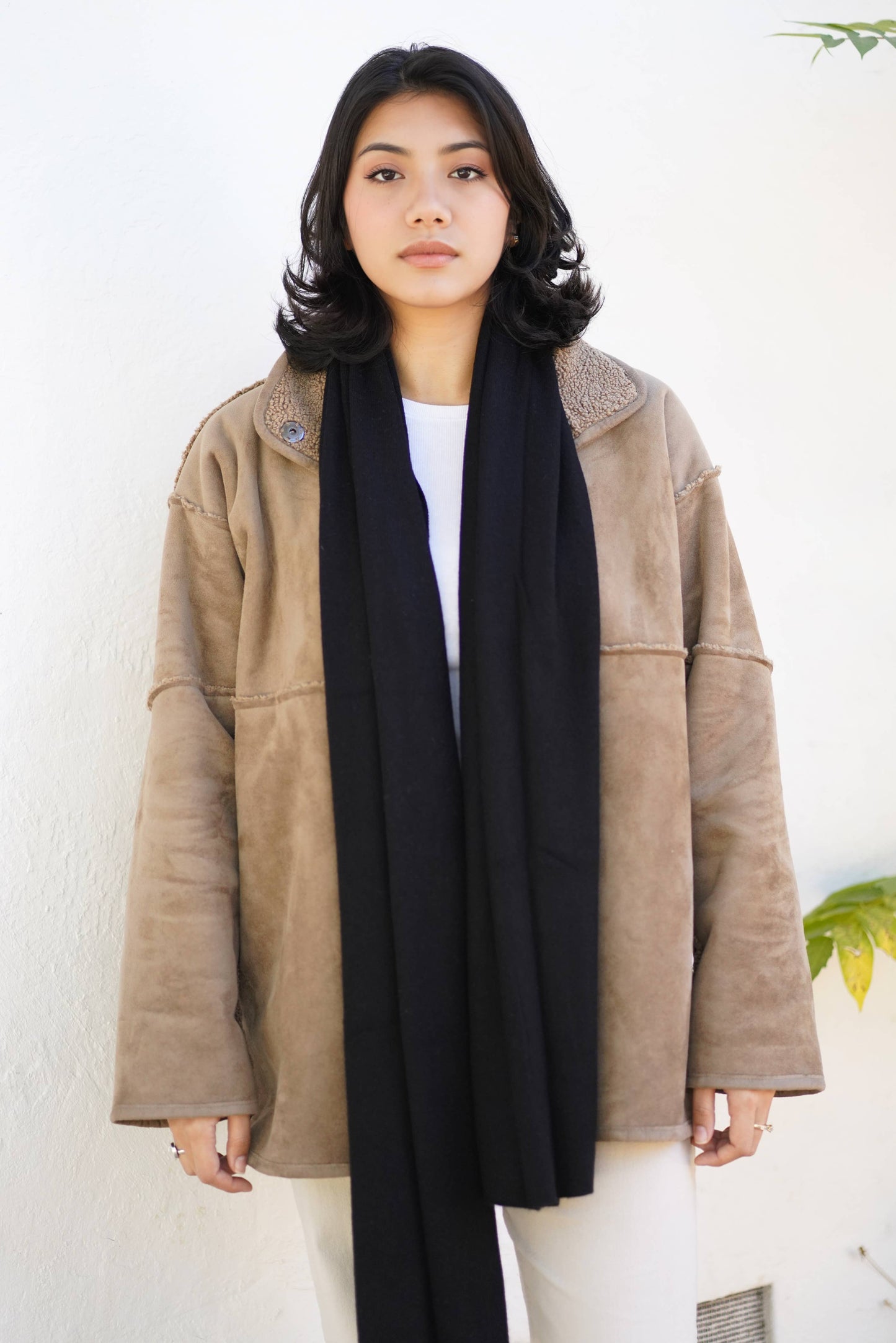 Cashmere Scarf/Wrap Black: Black