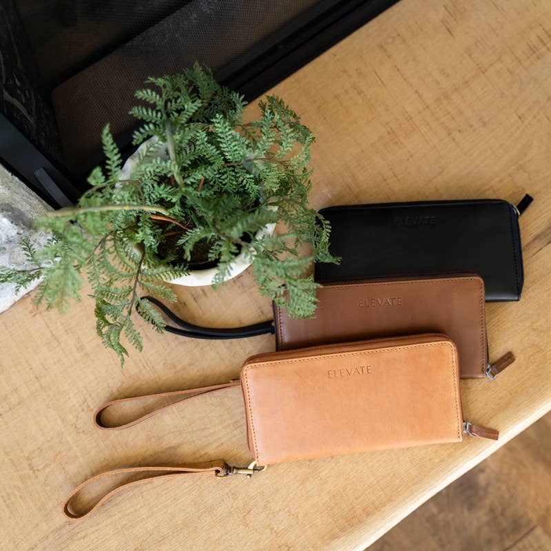Zipper Wallet in Black