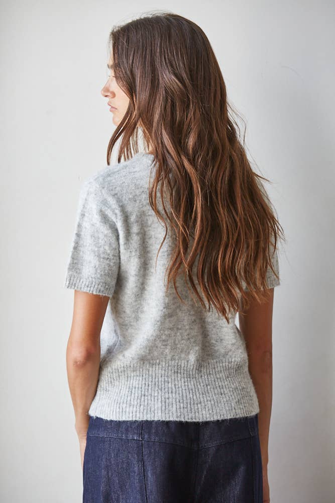 Short Sleeve Sweater Top