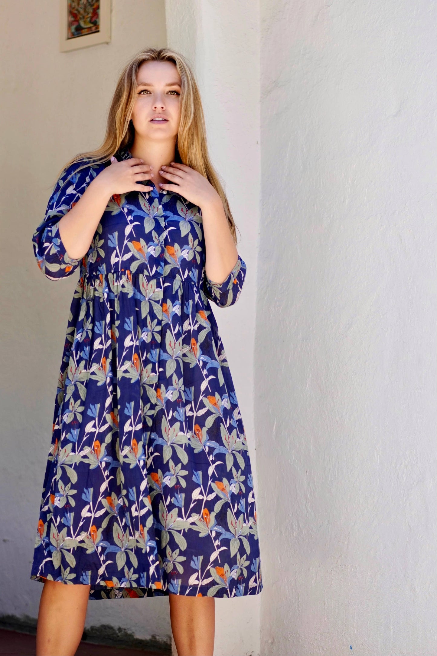 Camby Dress in Navy