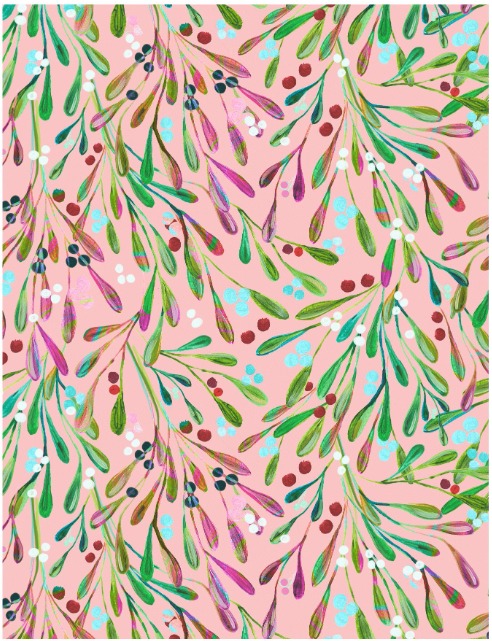 Spruce & Berries Double-Sided Tea Towel