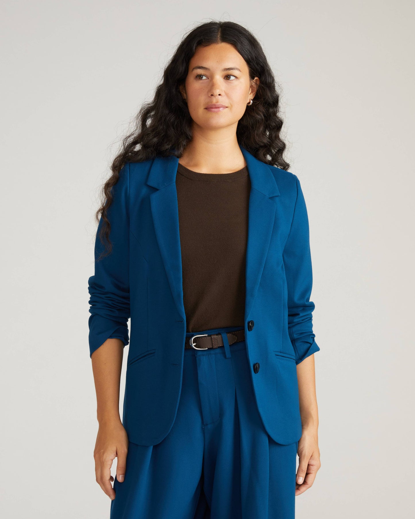 Beas Ponte Blazer in Deep Teal
