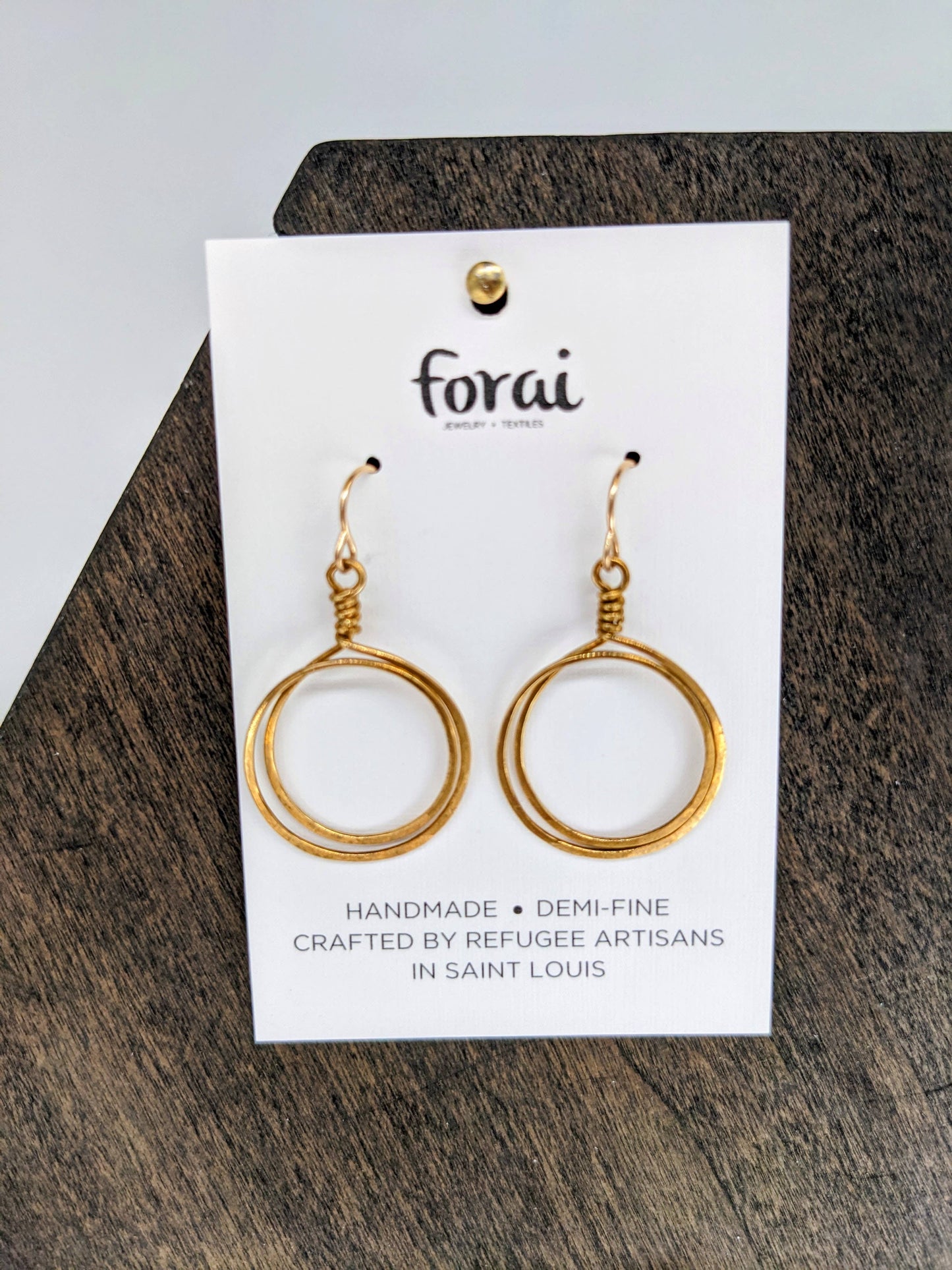 Zomi Circles of Unity Earrings in 14k Gold Filled/Brass