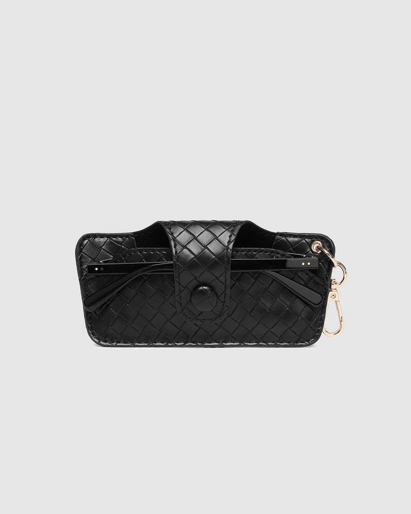 Skittle Sunglass Case - Woven Black