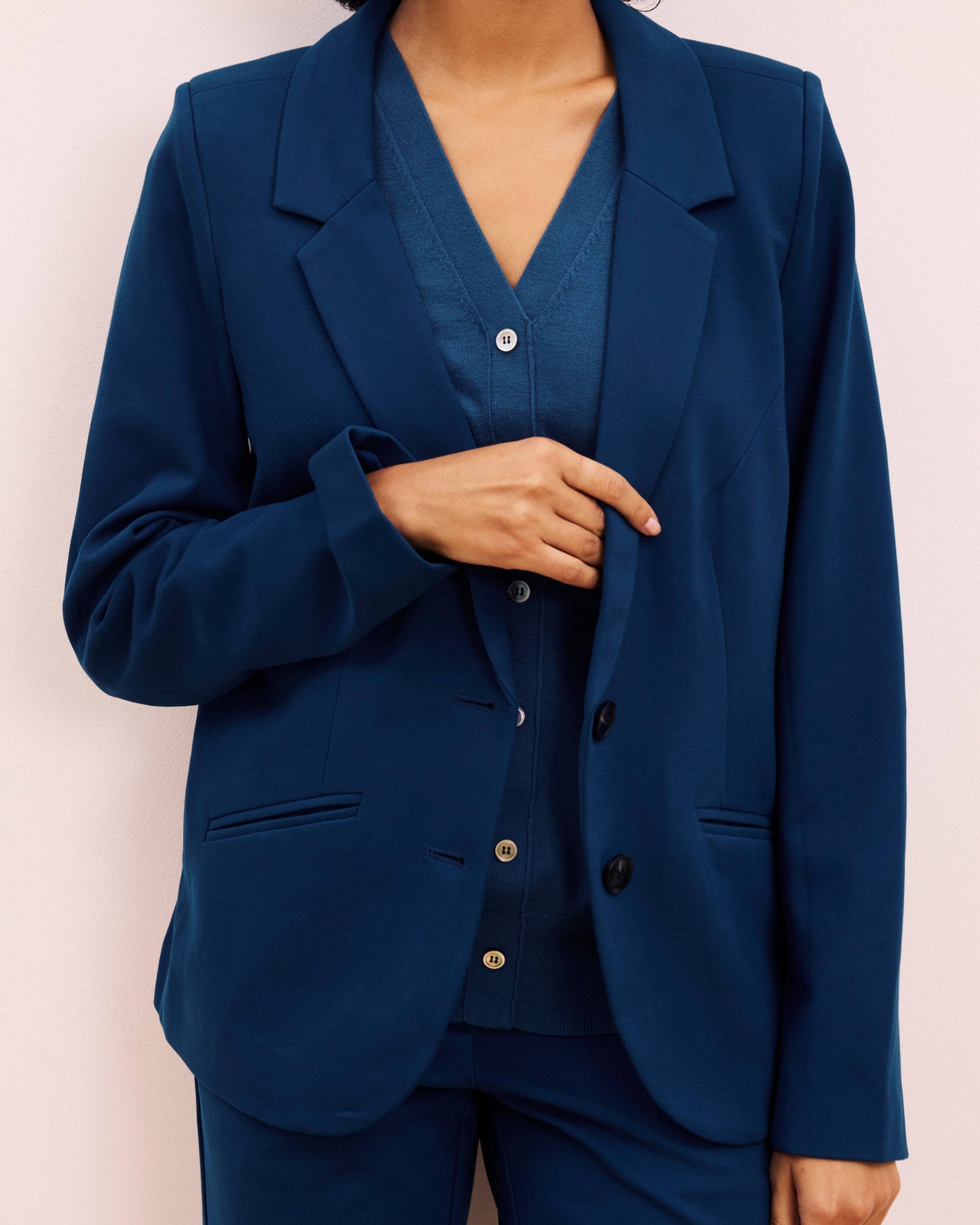 Beas Ponte Blazer in Deep Teal