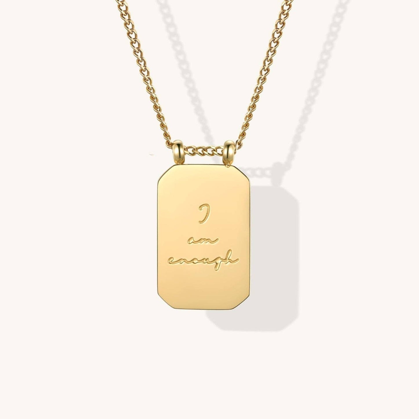 I Am Enough Necklace in Silver
