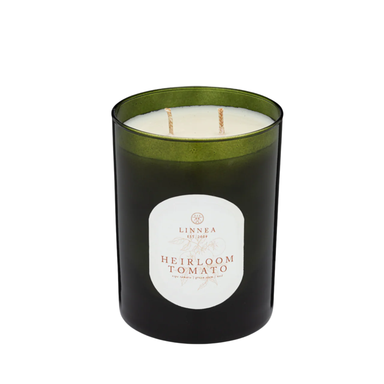 Linnea Heirloom Tomato 2-wick Candle