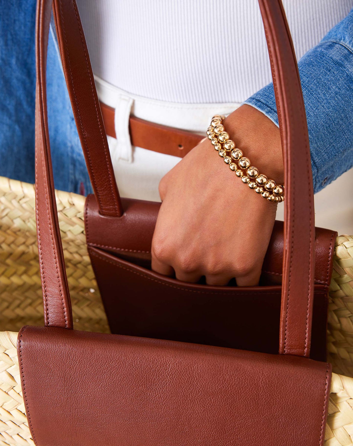 Marrakech Market Basket in Dark Brown (2 Sizes)