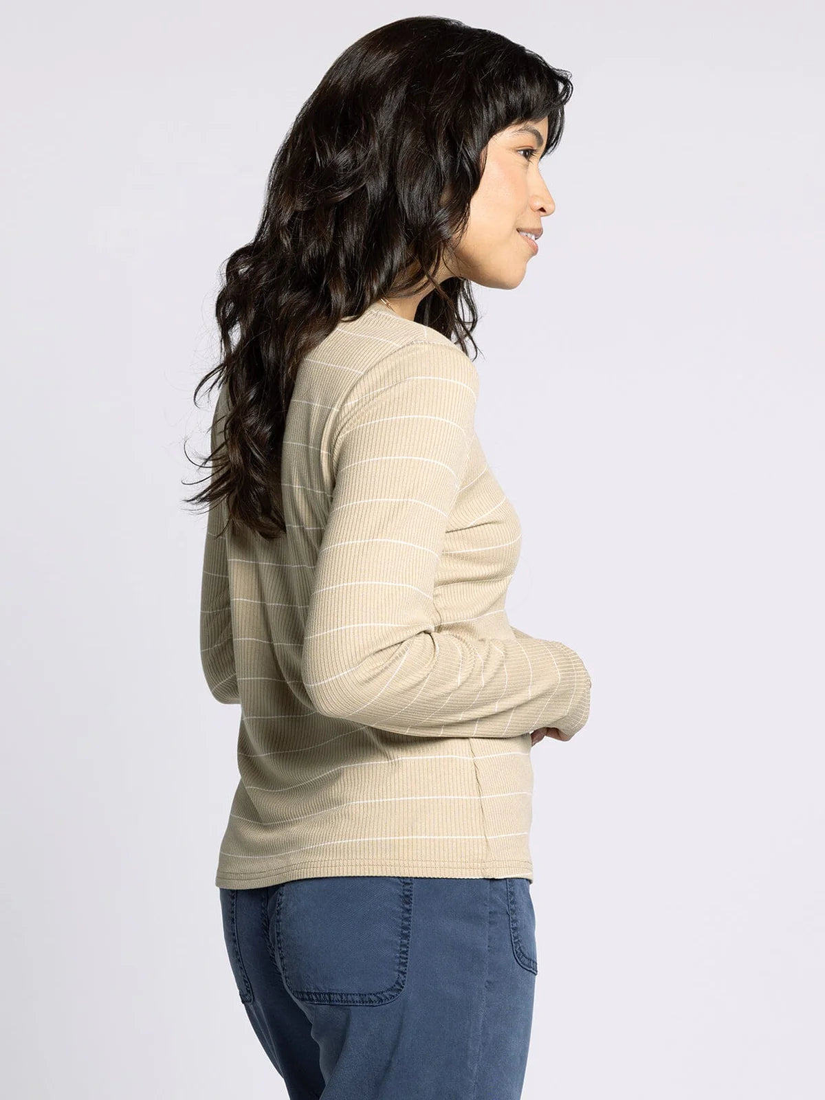Solara Top in White & Tan