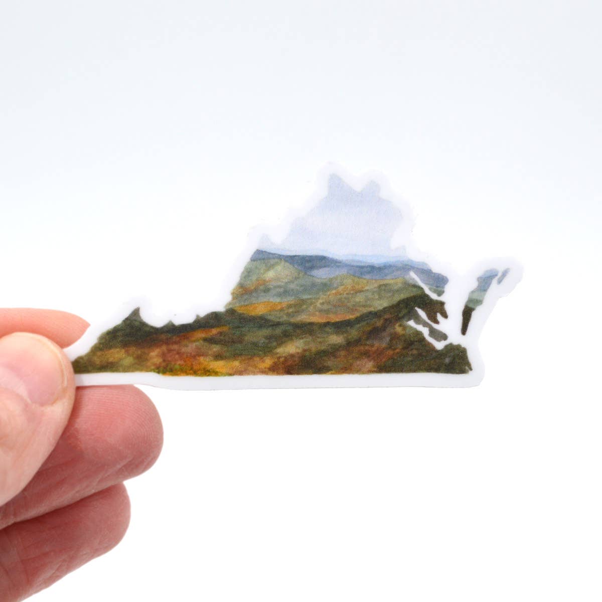 Mini Virginia State Watercolor Sticker