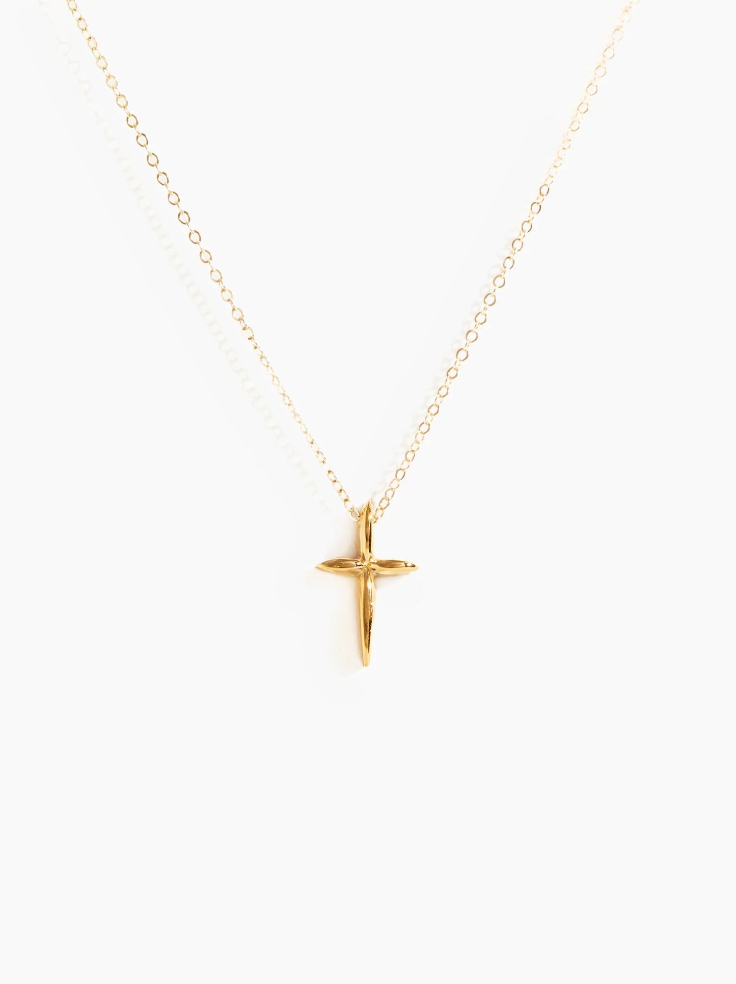 Droplet Cross Necklace