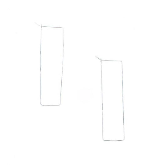 Highwire Hoop Earrings in Silver