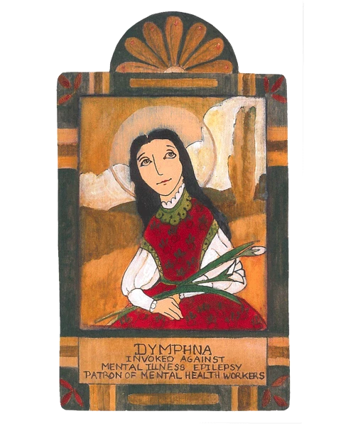 Pocket Saint | St. Dymphna - "Mental Illness/Mental Health"