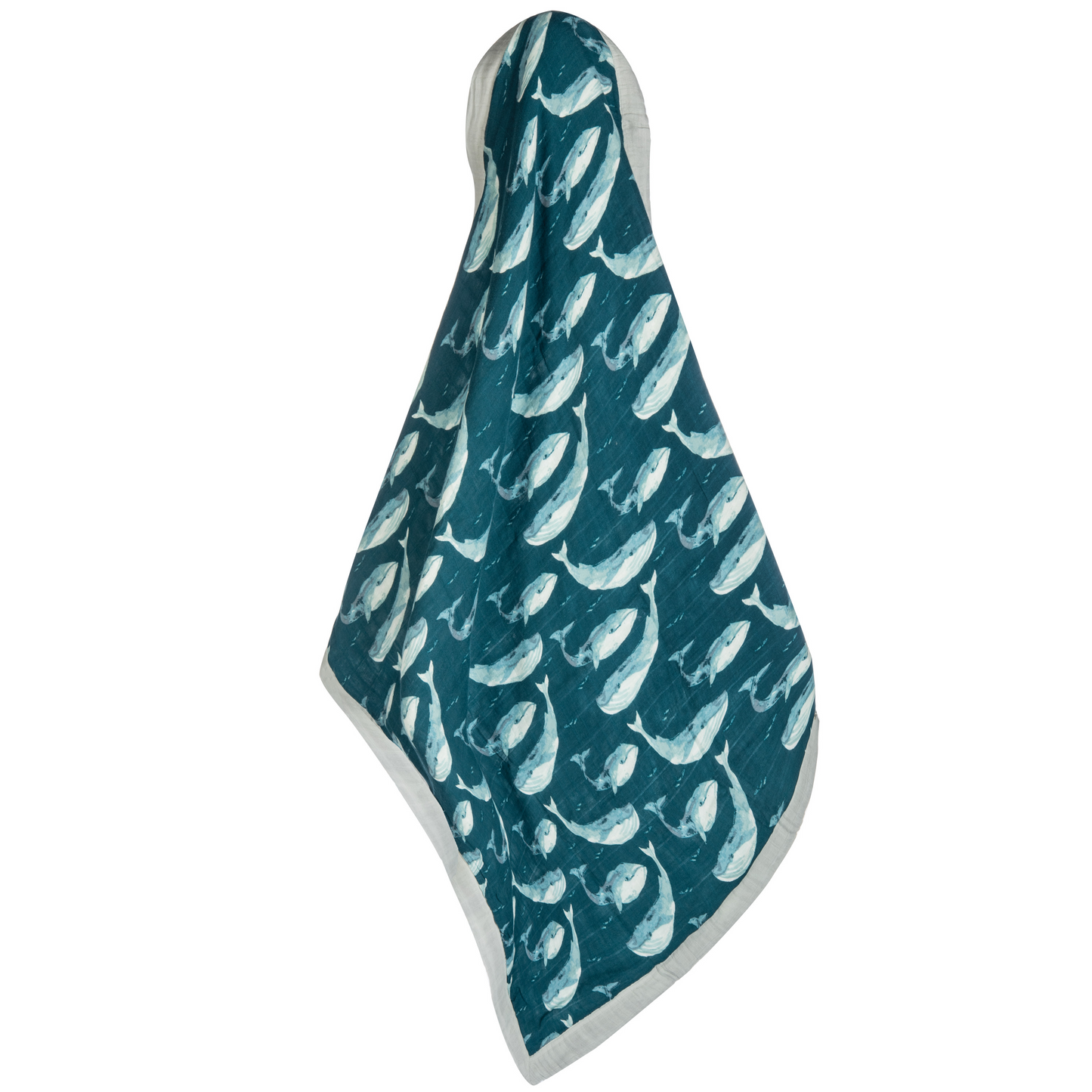 Big Lovey Blanket in Blue Whales