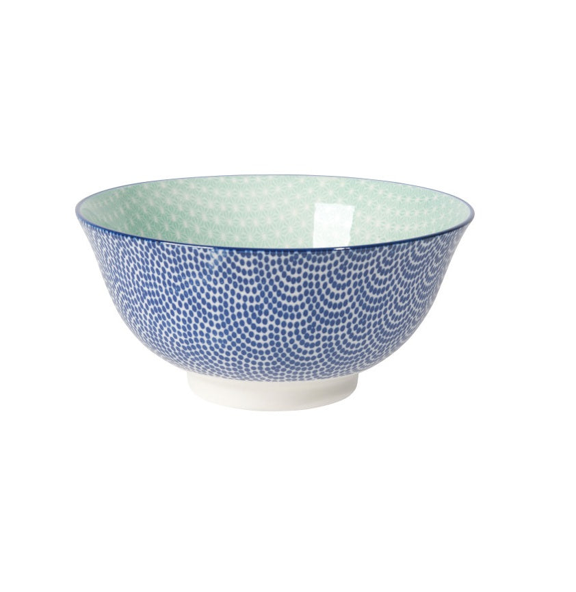 Blue Waves Stamped Bowl - 6"