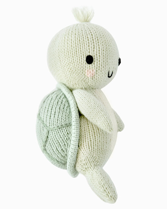Baby Sea Turtle Hand-Knit Plush