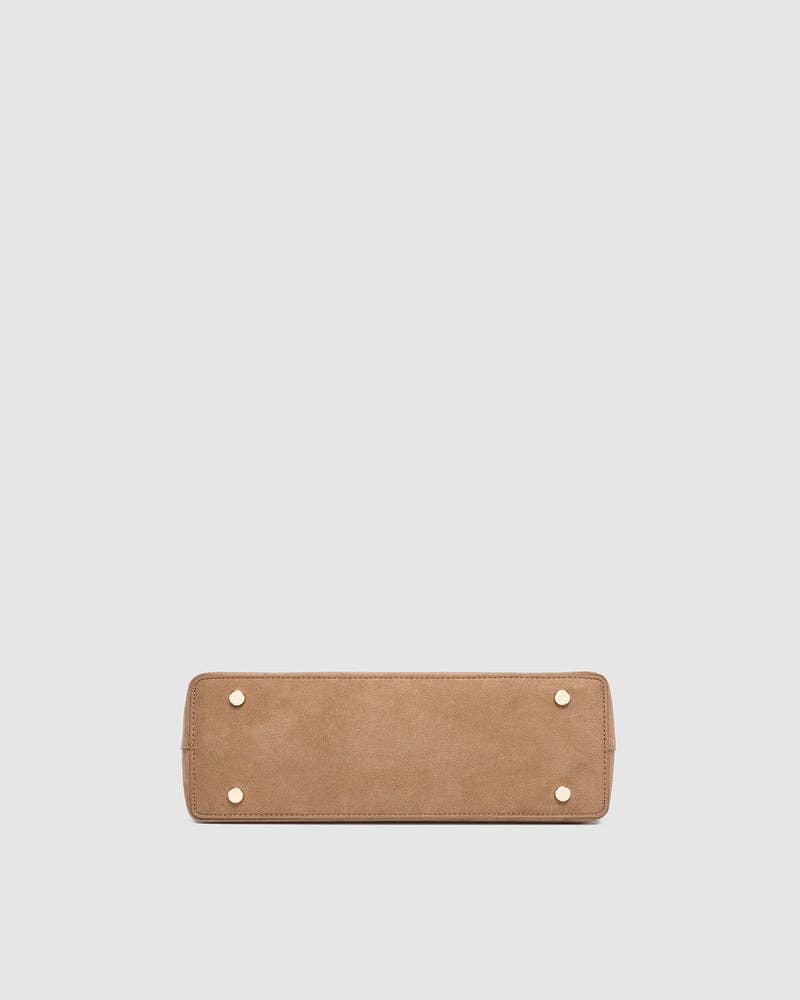 Nicole Handbag in Suede Honey