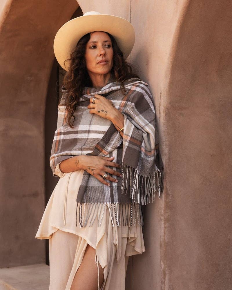 Balmoral Scarf in Taupe