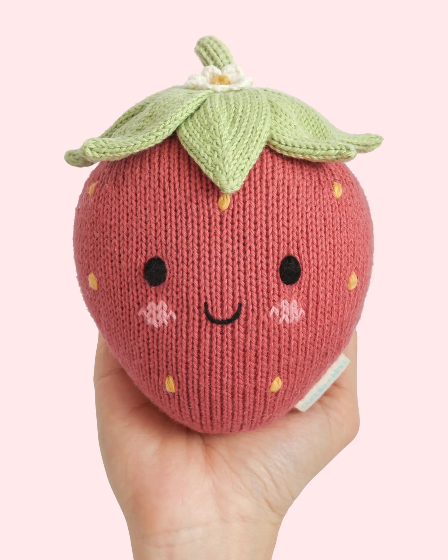 Baby Strawberry Hand-Knit Plush