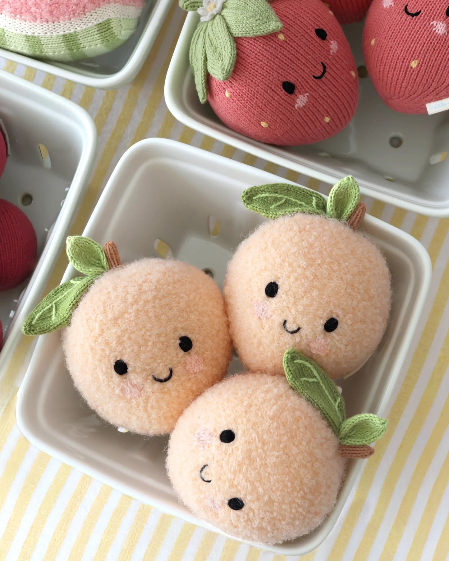 Baby Peach Hand-Knit Plush