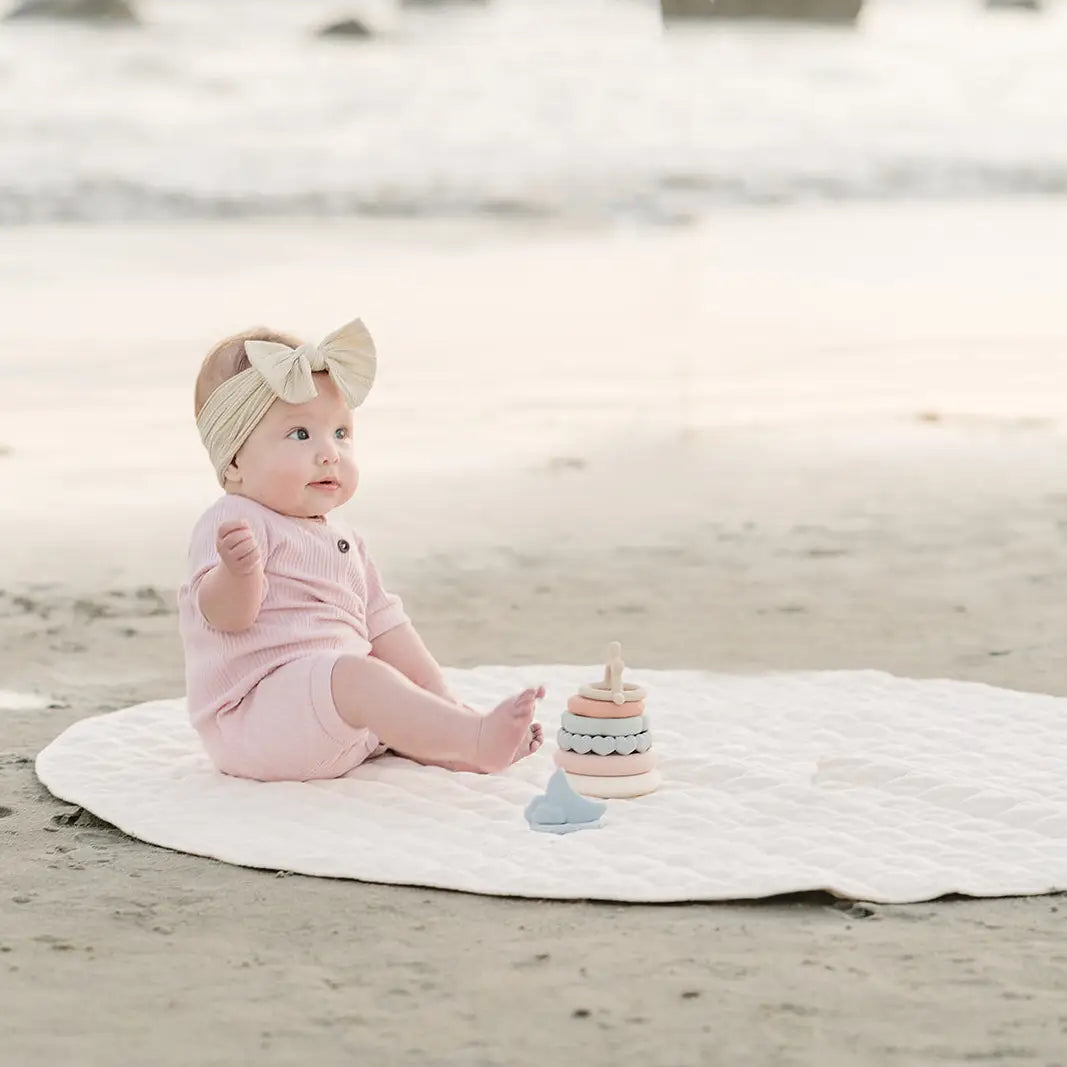 Classic Silicone Stacking Teething Ring Toy