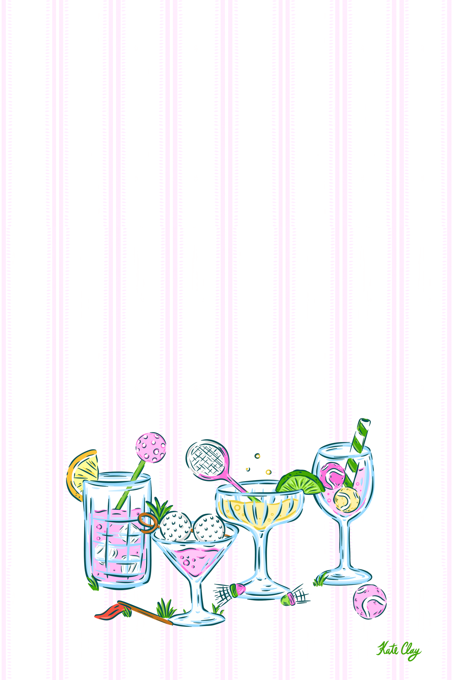 Country Club Double Sided Tea Towel