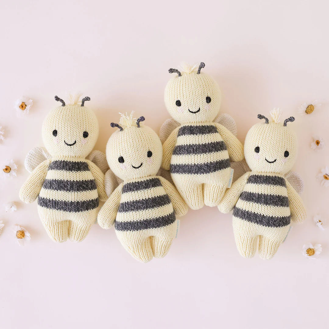 Baby Bee Hand-Knit Plush