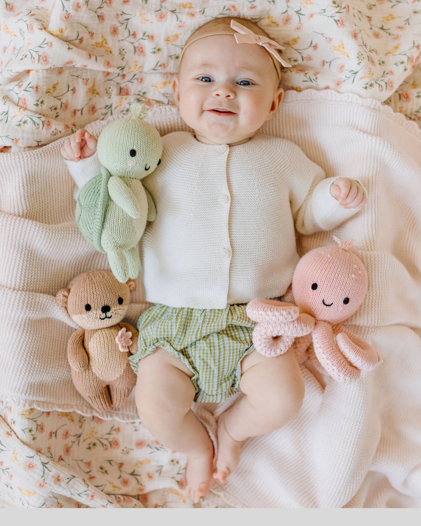 Baby Octopus Hand-Knit Plush